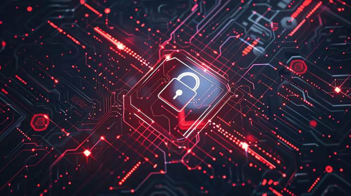 advanced cybersecurity solutions illustration flat design top view technological protection theme animation vivid.