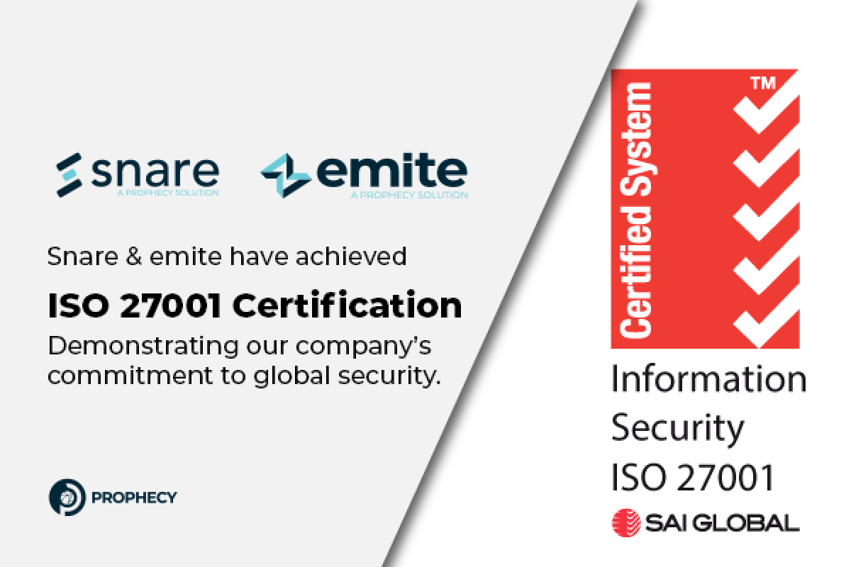 サキナピノ Snare's ISO 27001 Certification & Commitment to Cyber Security